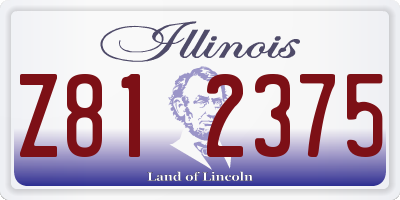 IL license plate Z812375