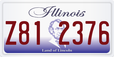 IL license plate Z812376