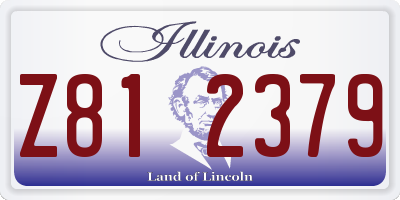 IL license plate Z812379