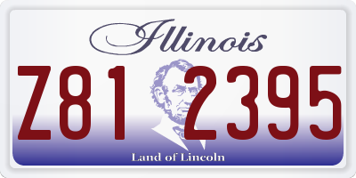 IL license plate Z812395
