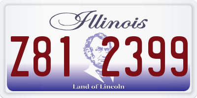 IL license plate Z812399