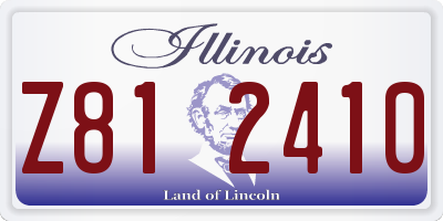IL license plate Z812410