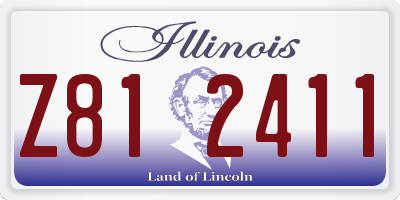 IL license plate Z812411