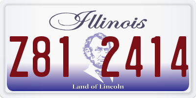 IL license plate Z812414