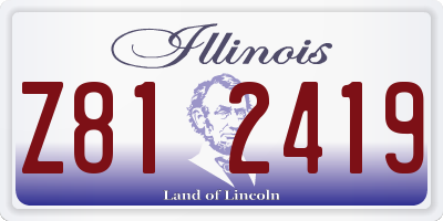 IL license plate Z812419