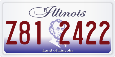 IL license plate Z812422