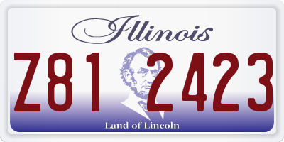 IL license plate Z812423
