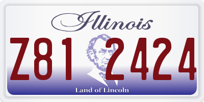 IL license plate Z812424