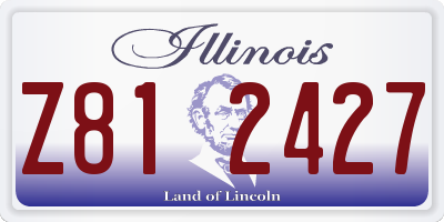 IL license plate Z812427