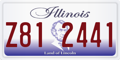 IL license plate Z812441