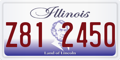IL license plate Z812450