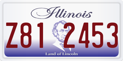 IL license plate Z812453