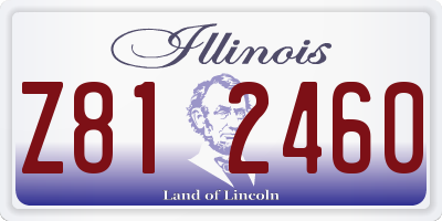 IL license plate Z812460