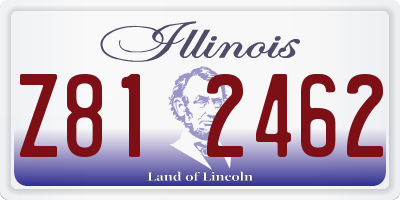 IL license plate Z812462