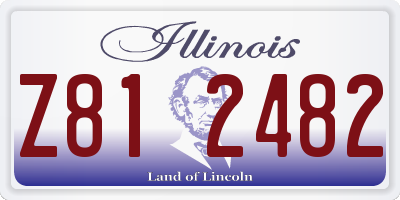 IL license plate Z812482