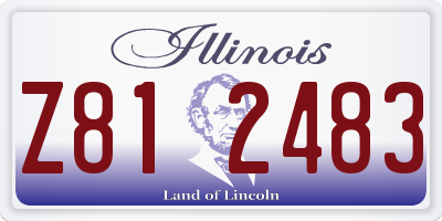 IL license plate Z812483