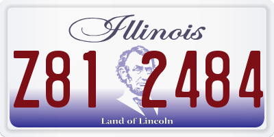 IL license plate Z812484