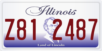 IL license plate Z812487