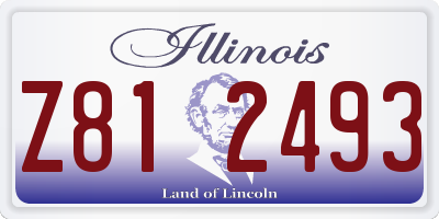 IL license plate Z812493