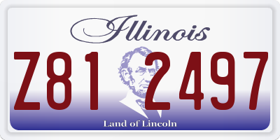IL license plate Z812497