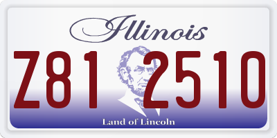 IL license plate Z812510