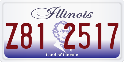 IL license plate Z812517