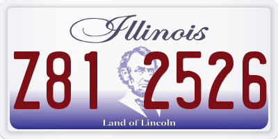 IL license plate Z812526