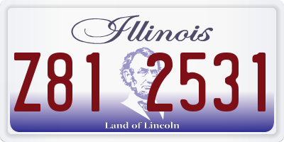 IL license plate Z812531