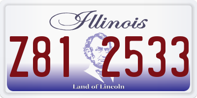 IL license plate Z812533