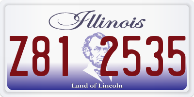 IL license plate Z812535