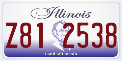 IL license plate Z812538