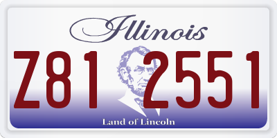IL license plate Z812551