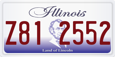 IL license plate Z812552
