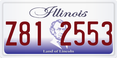IL license plate Z812553