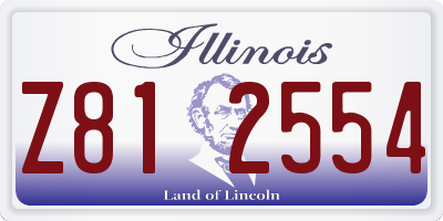 IL license plate Z812554
