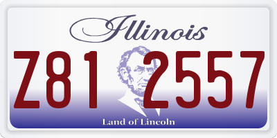 IL license plate Z812557