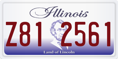 IL license plate Z812561