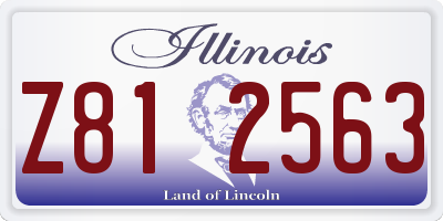 IL license plate Z812563