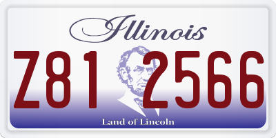 IL license plate Z812566