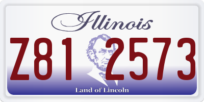 IL license plate Z812573