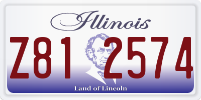 IL license plate Z812574