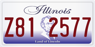 IL license plate Z812577
