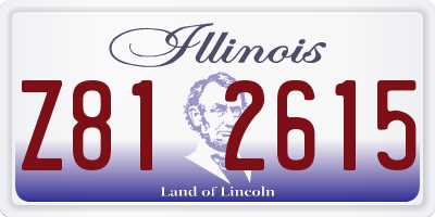 IL license plate Z812615