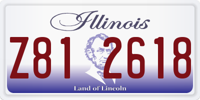 IL license plate Z812618