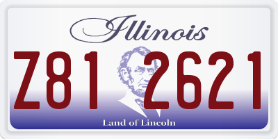 IL license plate Z812621