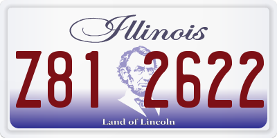 IL license plate Z812622