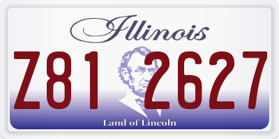 IL license plate Z812627