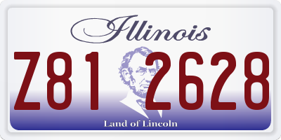 IL license plate Z812628