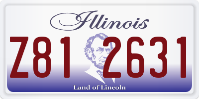 IL license plate Z812631