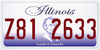IL license plate Z812633